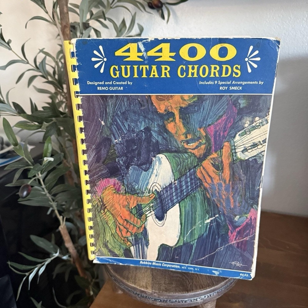 Vintage 4400 Guitar Chords Remo Guitar Roy Smeck Spiral Songbook 1965 Robbins